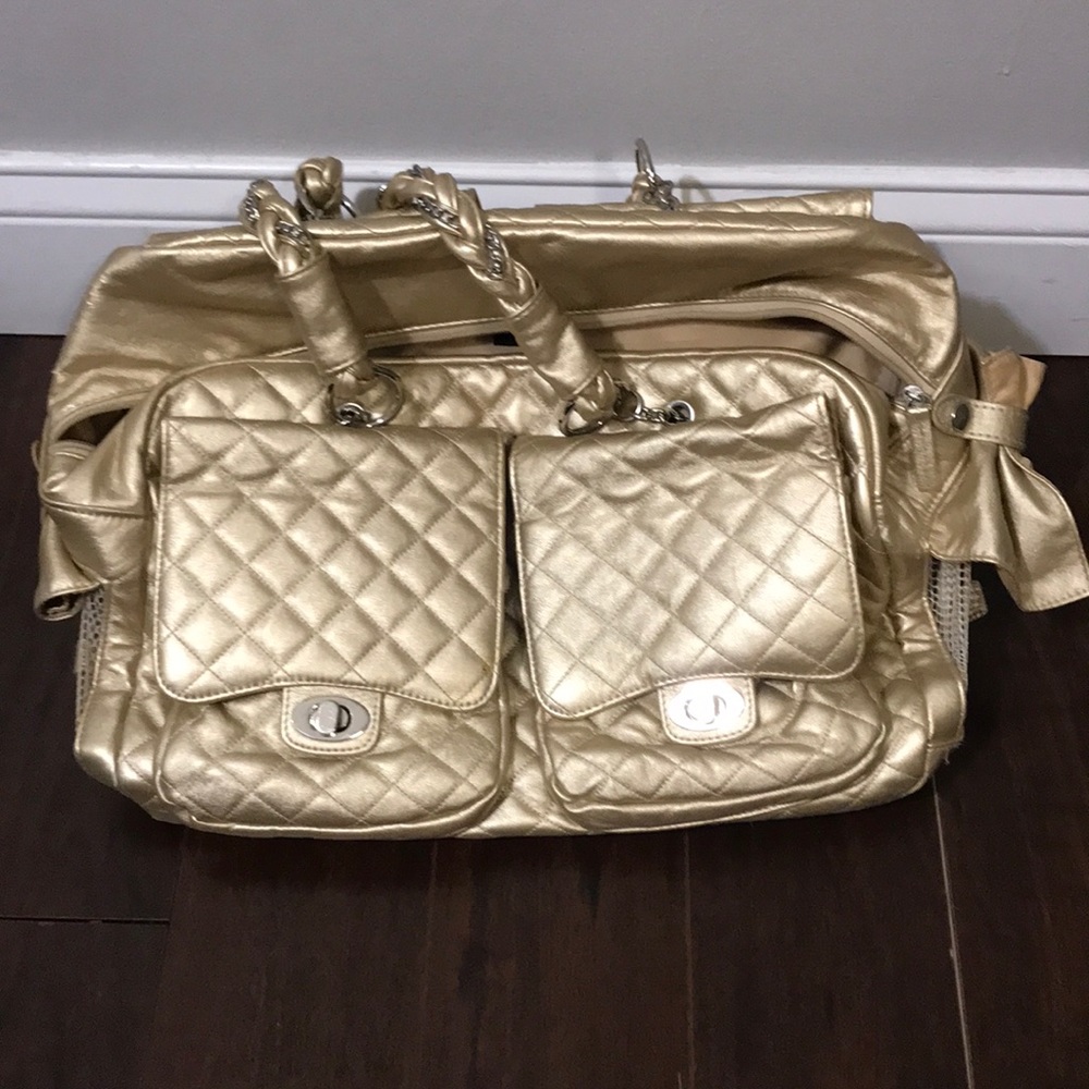 Gold doggy bag/purse